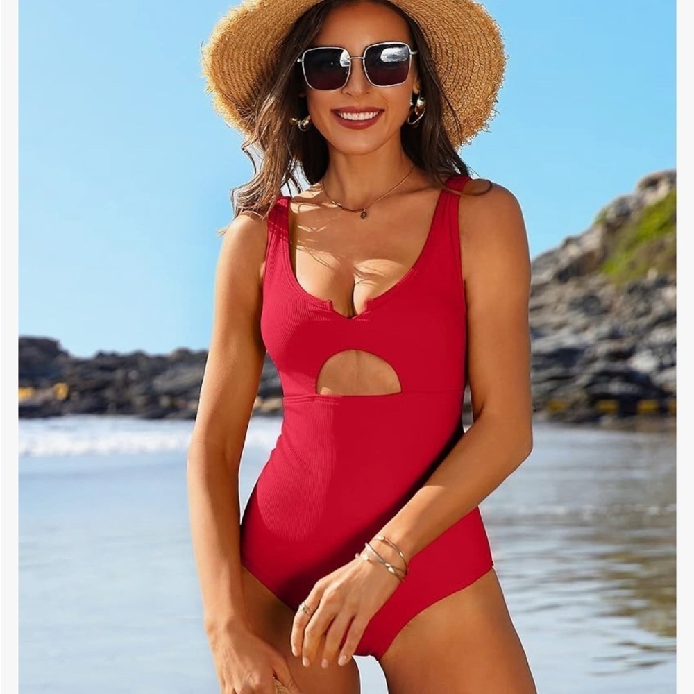 NWT- Ribbed Red Cutout
2025 One-Piece Swimsuit - Picture 7 of 8